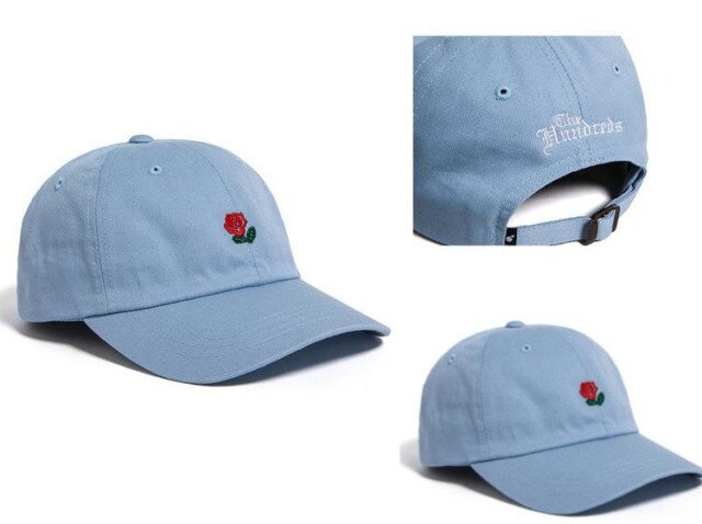 New The Hundreds Dad Hat Flower Rose Embroidered Snapback Baseball Cap Visor Hat Baseball Cap Visor Hat Clothing Accessories