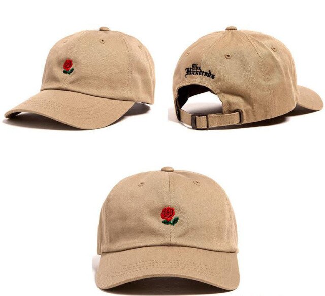 New The Hundreds Dad Hat Flower Rose Embroidered Snapback Baseball Cap Visor Hat Baseball Cap Visor Hat Clothing Accessories