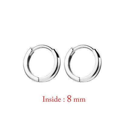 Minimal Glossy Hoop Earrings Gold Color Tiny Cartilage Earrings Piercing