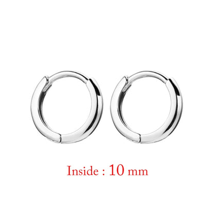 Minimal Glossy Hoop Earrings Gold Color Tiny Cartilage Earrings Piercing