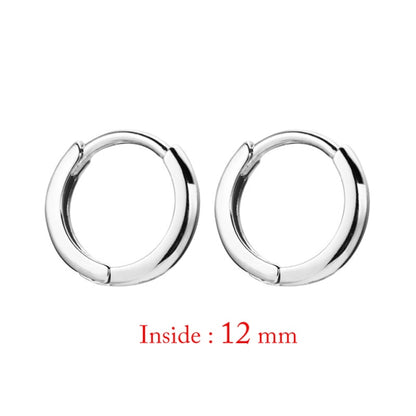 Minimal Glossy Hoop Earrings Gold Color Tiny Cartilage Earrings Piercing