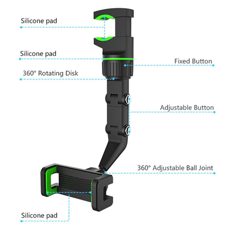 Mirror Bracket Cell Phone Holder