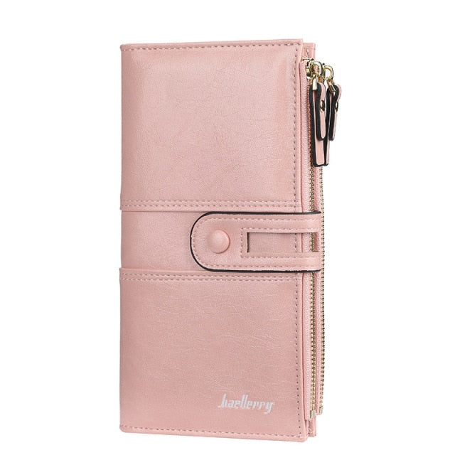 Woman Colorful PU Leather Long Fashion Wallets Purses Female Womens