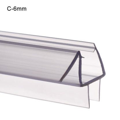 Bath Shower Screen Door Seal Strip 4 to 12mm Rubber Glass Door Weatherstrip