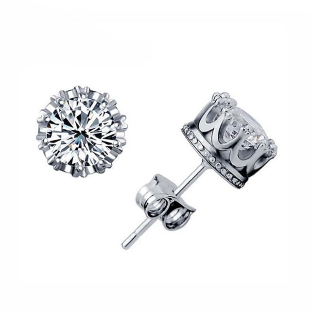 LXOEN Fashion 10 Colors AAA CZ Hoop Earrings For Women Silver
