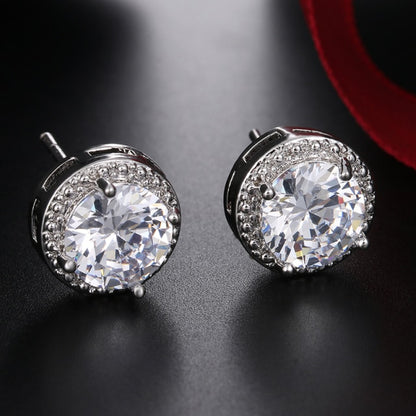 LXOEN Fashion 10 Colors AAA CZ Hoop Earrings For Women Silver