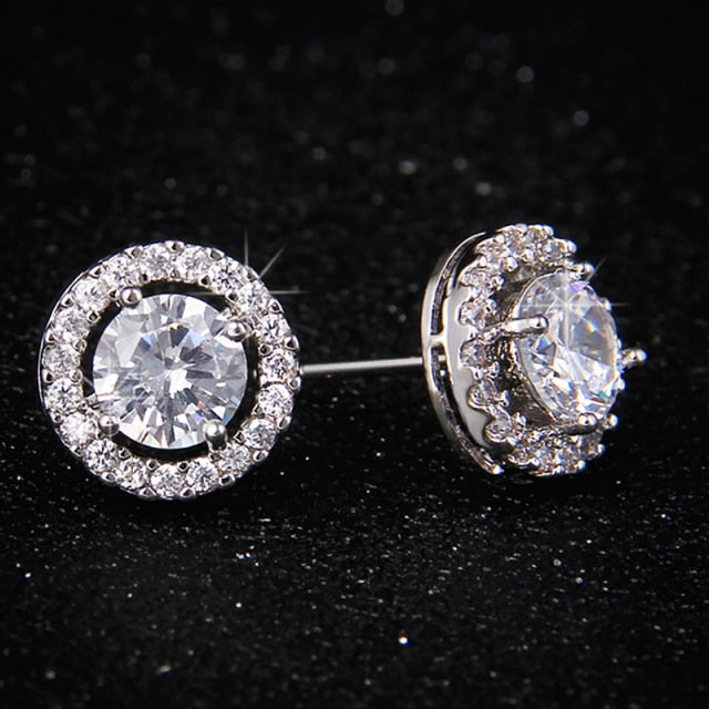 LXOEN Fashion 10 Colors AAA CZ Hoop Earrings For Women Silver