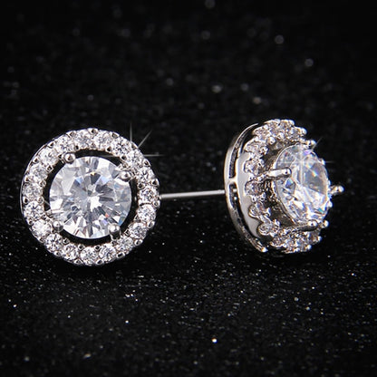LXOEN Fashion 10 Colors AAA CZ Hoop Earrings For Women Silver