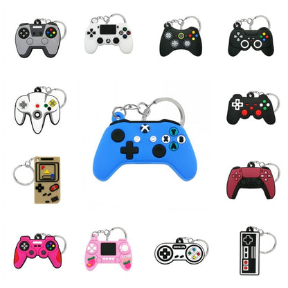 1PCS PVC new style Game Machine Keychain &amp; Keyring Cute Gamepad Joystick