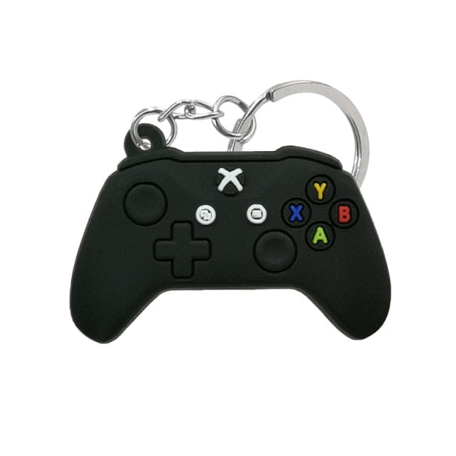 1PCS PVC new style Game Machine Keychain &amp; Keyring Cute Gamepad Joystick