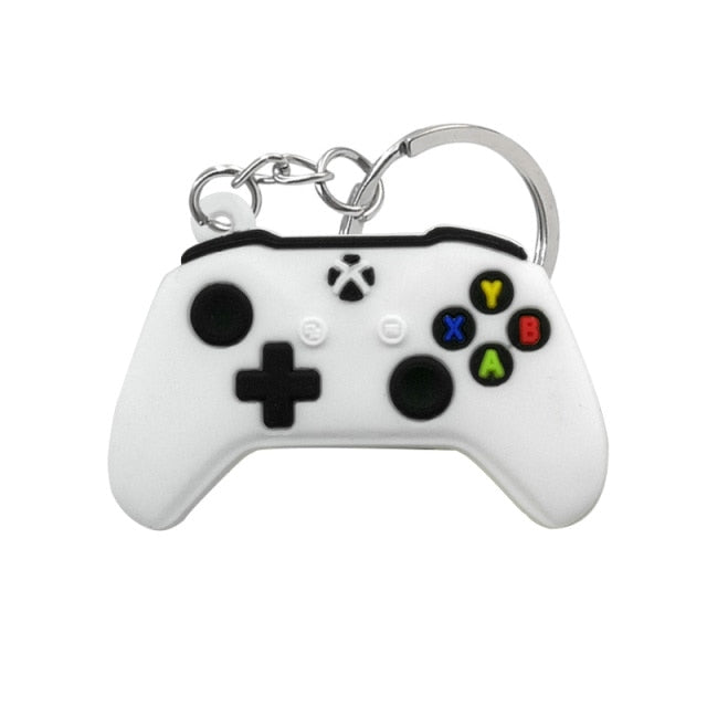 1PCS PVC new style Game Machine Keychain &amp; Keyring Cute Gamepad Joystick