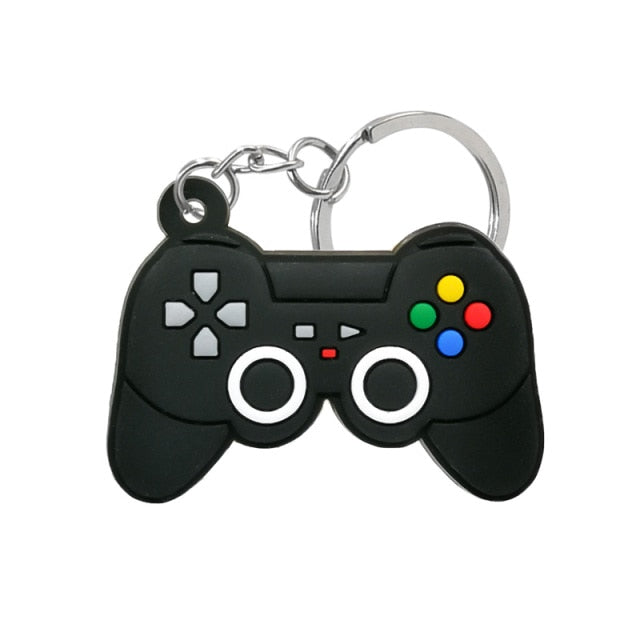 1PCS PVC new style Game Machine Keychain &amp; Keyring Cute Gamepad Joystick
