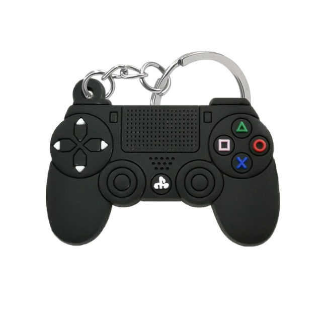 1PCS PVC new style Game Machine Keychain &amp; Keyring Cute Gamepad Joystick