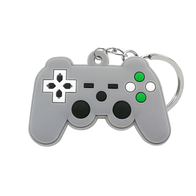 1PCS PVC new style Game Machine Keychain &amp; Keyring Cute Gamepad Joystick