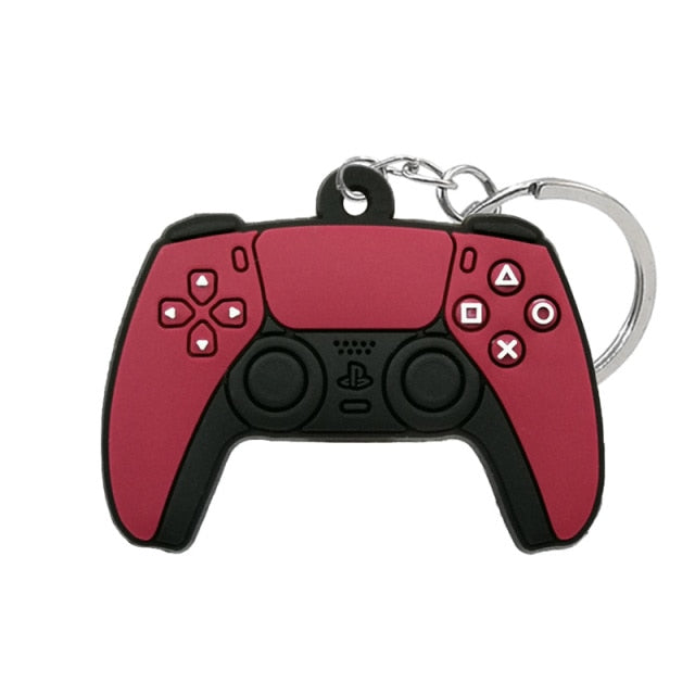 1PCS PVC new style Game Machine Keychain &amp; Keyring Cute Gamepad Joystick