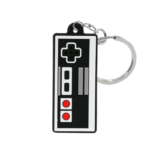 1PCS PVC new style Game Machine Keychain &amp; Keyring Cute Gamepad Joystick
