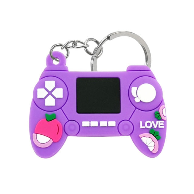 1PCS PVC new style Game Machine Keychain &amp; Keyring Cute Gamepad Joystick
