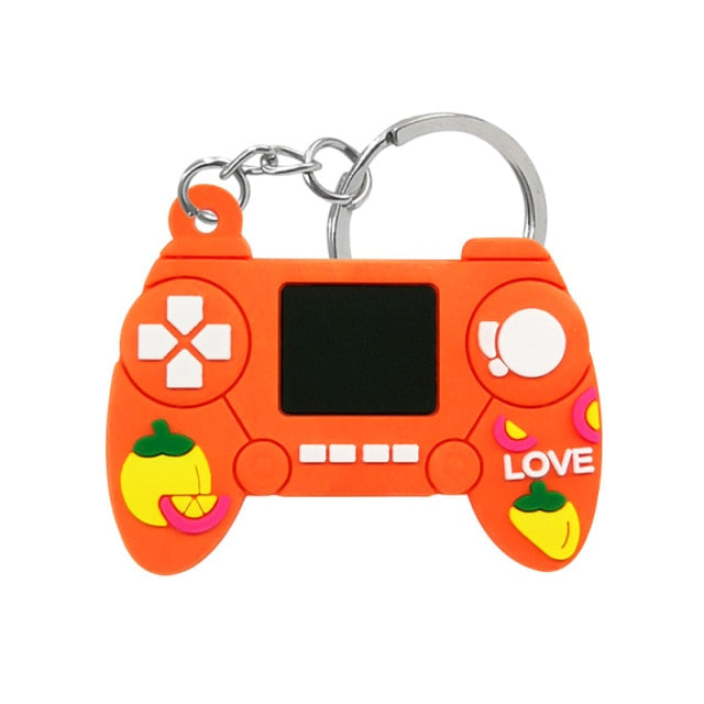 1PCS PVC new style Game Machine Keychain &amp; Keyring Cute Gamepad Joystick