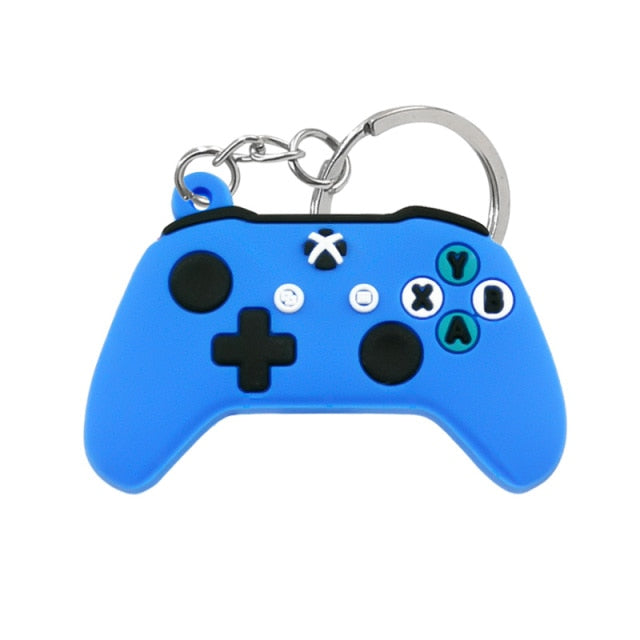 1PCS PVC new style Game Machine Keychain &amp; Keyring Cute Gamepad Joystick