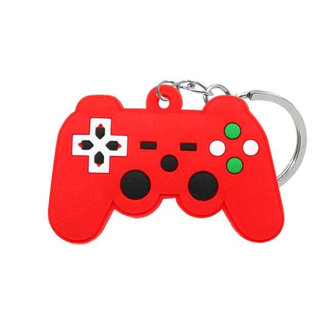 1PCS PVC new style Game Machine Keychain &amp; Keyring Cute Gamepad Joystick
