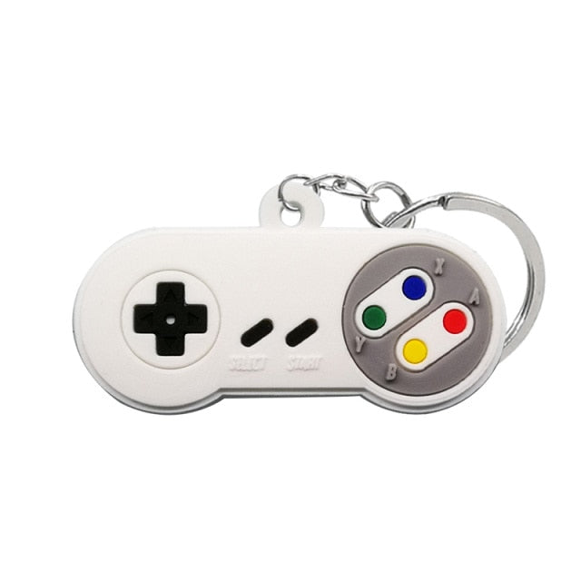 1PCS PVC new style Game Machine Keychain &amp; Keyring Cute Gamepad Joystick