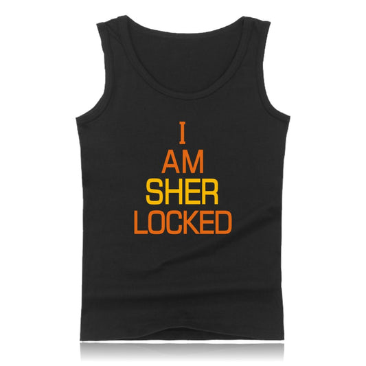 SherLocked Summer West Tank Tops Men Tank Top Men Fitness And Plus Size 221B - Shopy Max