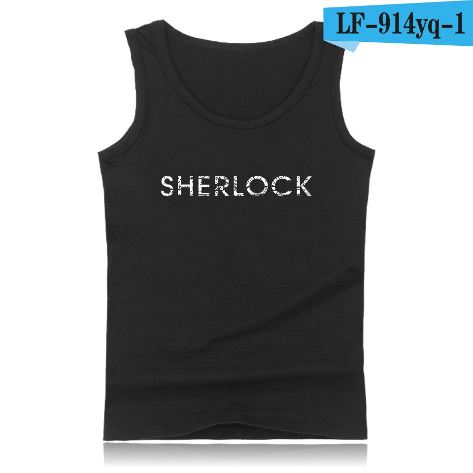 SherLocked Summer West Tank Tops Men Tank Top Men Fitness And Plus Size 221B - Shopy Max