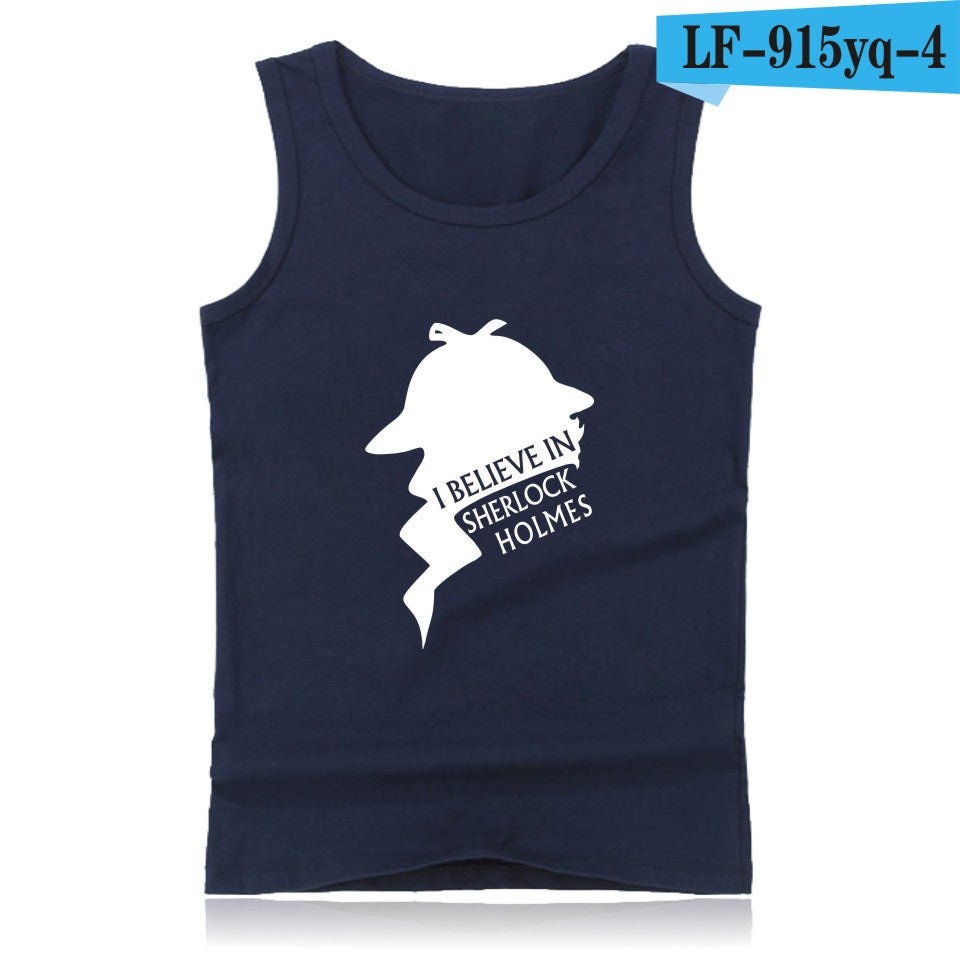 SherLocked Summer West Tank Tops Men Tank Top Men Fitness And Plus Size 221B - Shopy Max