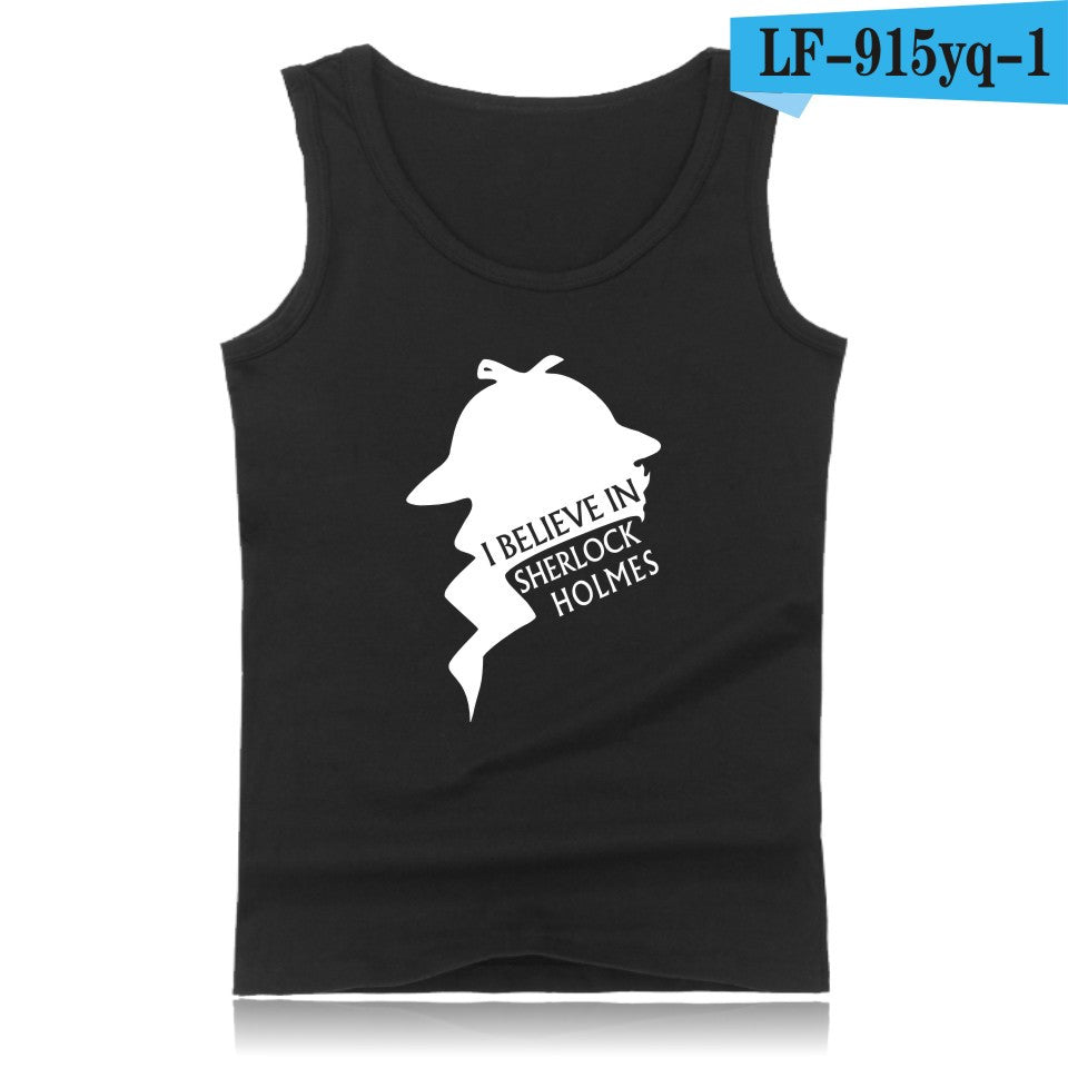 SherLocked Summer West Tank Tops Men Tank Top Men Fitness And Plus Size 221B - Shopy Max