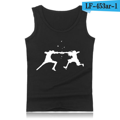 Anime One Piece Luffy And Ace Tank Top Summer Clothes Sexy Tank Tops Men Plus