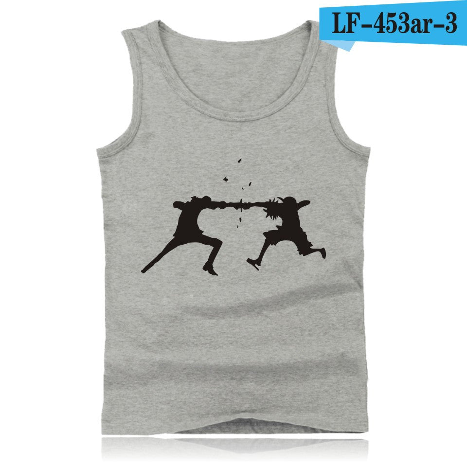 Anime One Piece Luffy And Ace Tank Top Summer Clothes Sexy Tank Tops Men Plus