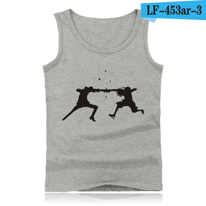 Anime One Piece Luffy And Ace Tank Top Summer Clothes Sexy Tank Tops Men Plus