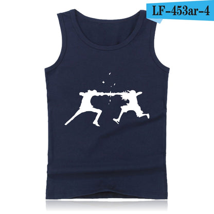 Anime One Piece Luffy And Ace Tank Top Summer Clothes Sexy Tank Tops Men Plus