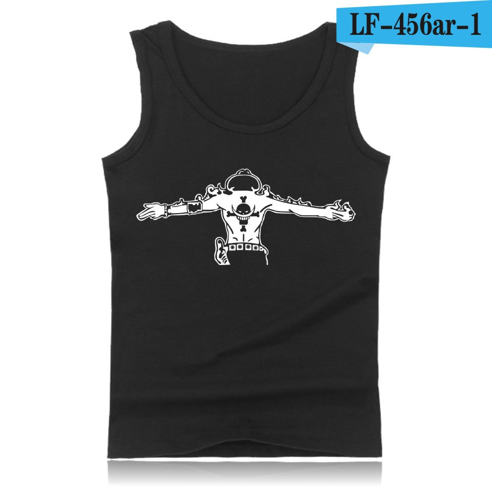 Anime One Piece Luffy And Ace Tank Top Summer Clothes Sexy Tank Tops Men Plus
