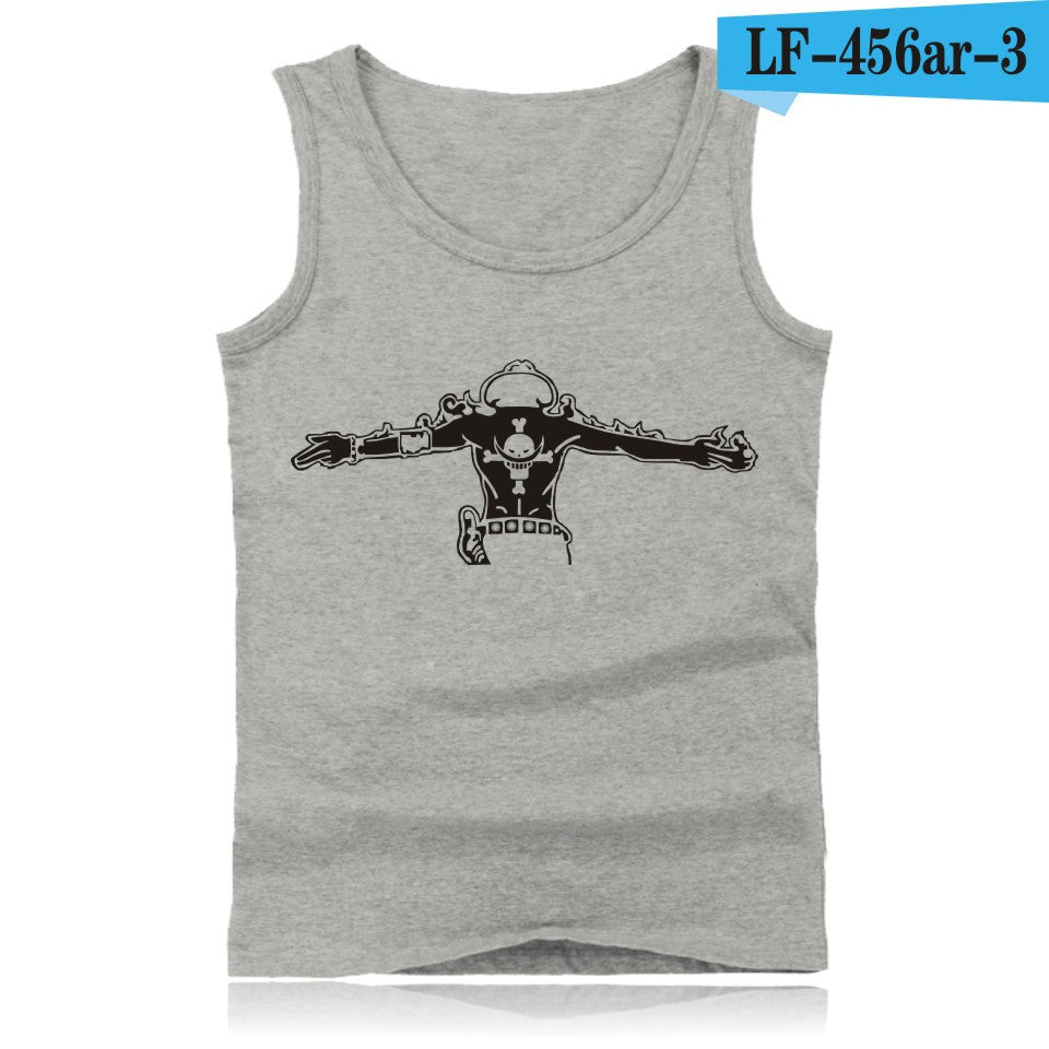 Anime One Piece Luffy And Ace Tank Top Summer Clothes Sexy Tank Tops Men Plus