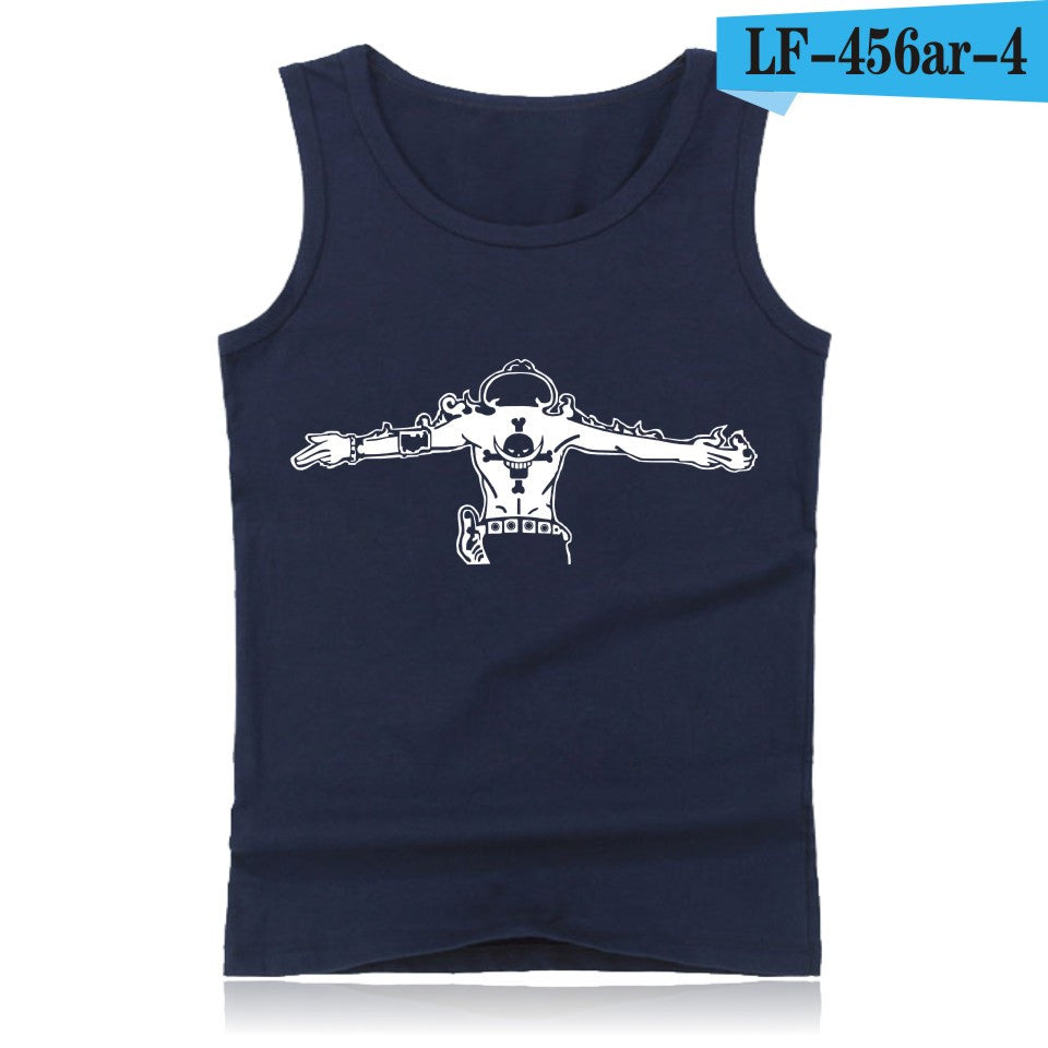 Anime One Piece Luffy And Ace Tank Top Summer Clothes Sexy Tank Tops Men Plus
