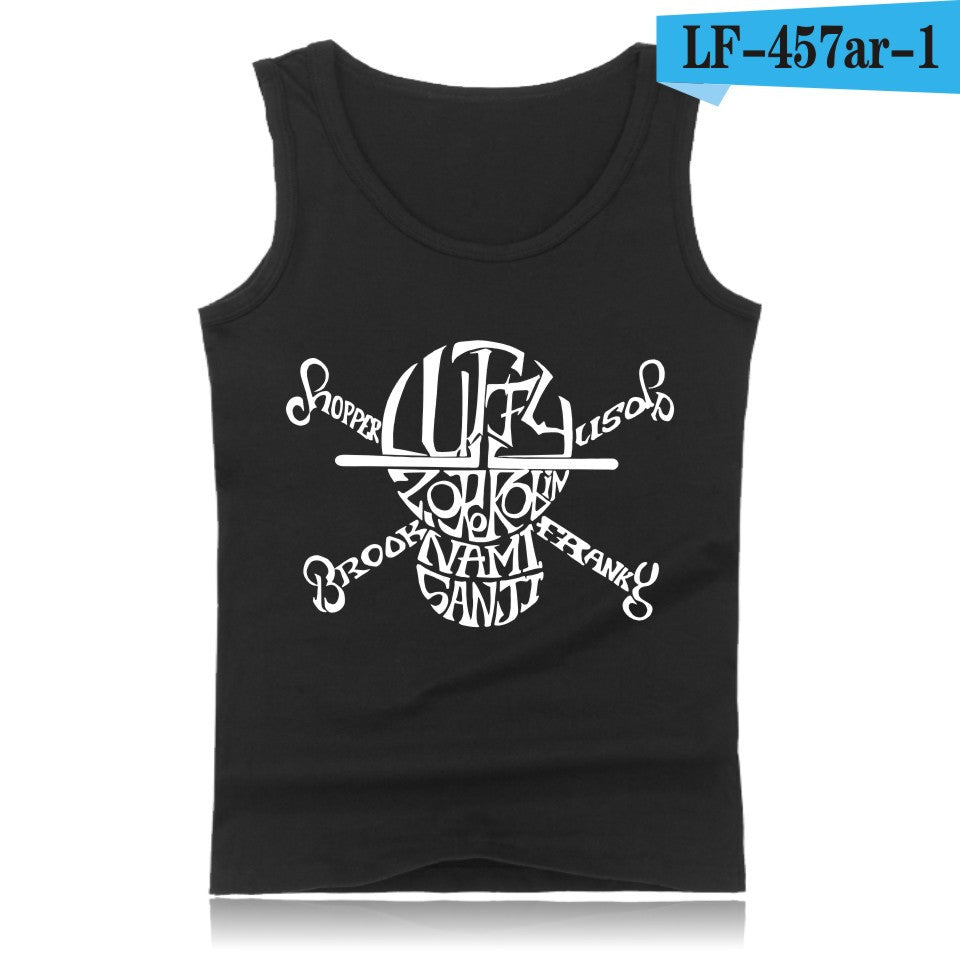 Anime One Piece Luffy And Ace Tank Top Summer Clothes Sexy Tank Tops Men Plus