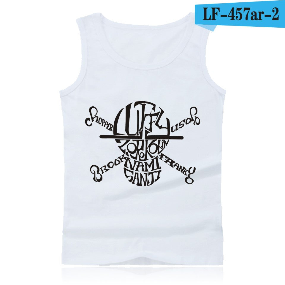 Anime One Piece Luffy And Ace Tank Top Summer Clothes Sexy Tank Tops Men Plus