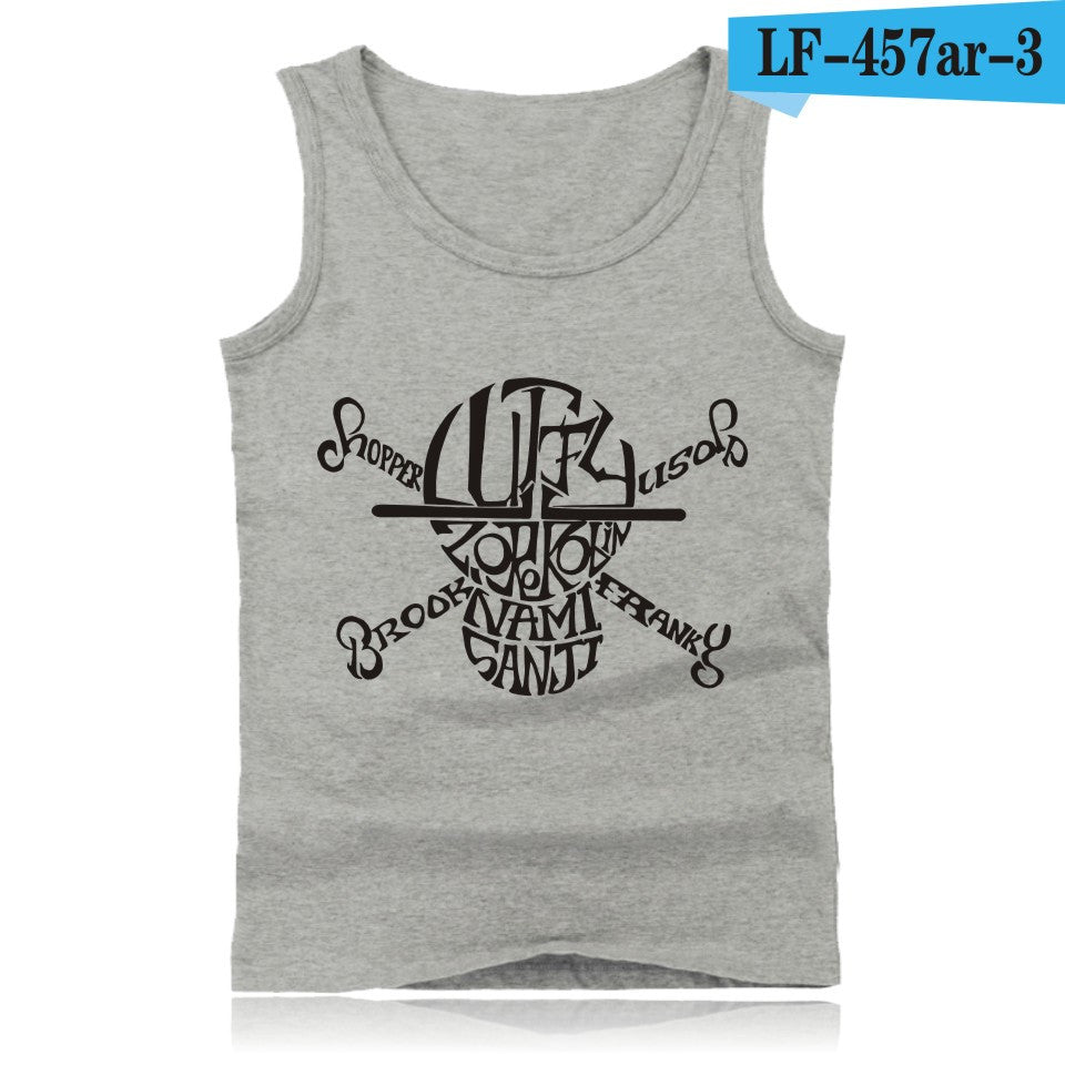 Anime One Piece Luffy And Ace Tank Top Summer Clothes Sexy Tank Tops Men Plus