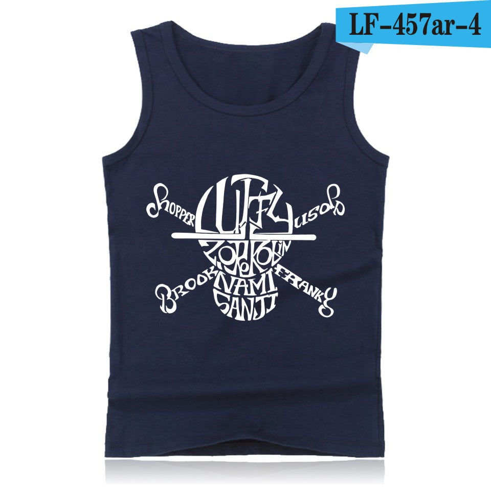 Anime One Piece Luffy And Ace Tank Top Summer Clothes Sexy Tank Tops Men Plus