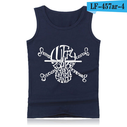 Anime One Piece Luffy And Ace Tank Top Summer Clothes Sexy Tank Tops Men Plus