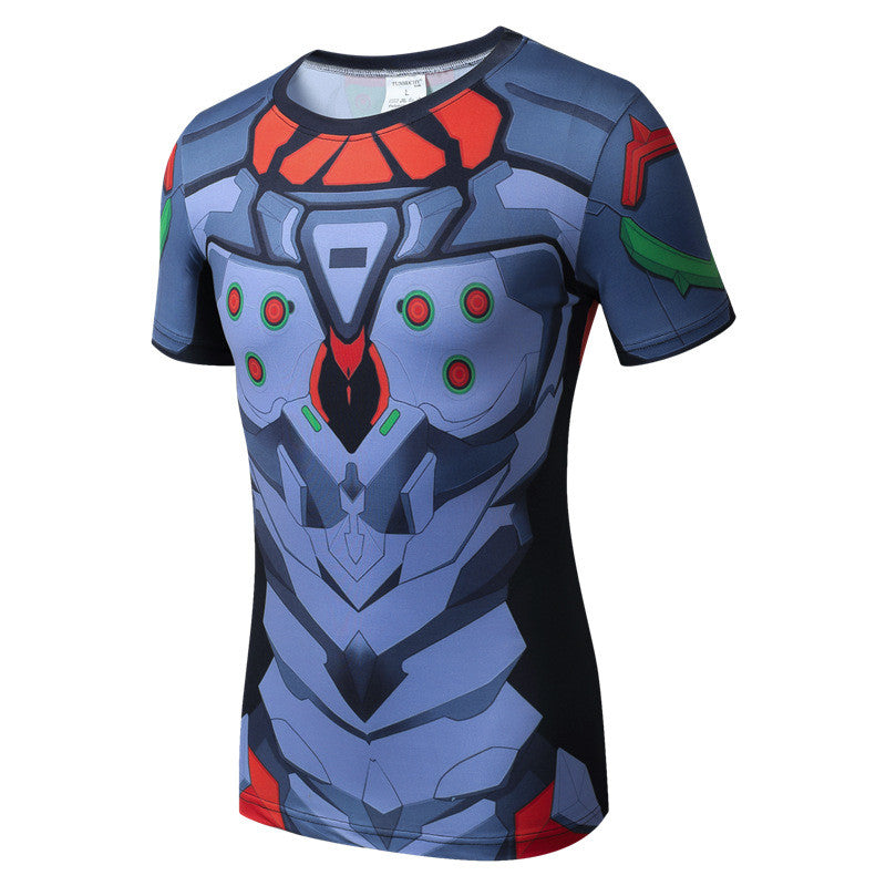 Quick Drying Compression Shirt Breathable Bodybuilding T Shirt Men Motion Tight 3D - Shopy Max