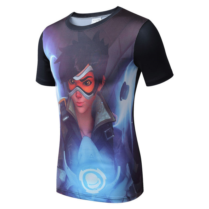 Quick Drying Compression Shirt Breathable Bodybuilding T Shirt Men Motion Tight 3D - Shopy Max