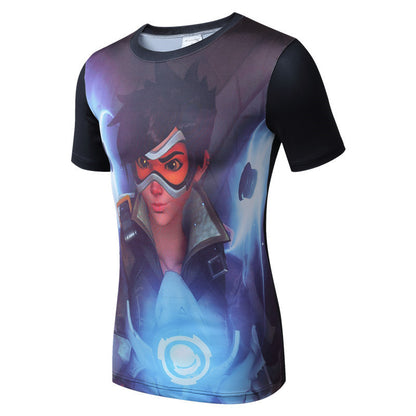 Quick Drying Compression Shirt Breathable Bodybuilding T Shirt Men Motion Tight 3D - Shopy Max