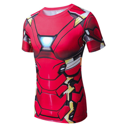 Quick Drying Compression Shirt Breathable Bodybuilding T Shirt Men Motion Tight 3D - Shopy Max