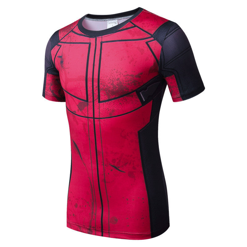 Quick Drying Compression Shirt Breathable Bodybuilding T Shirt Men Motion Tight 3D - Shopy Max