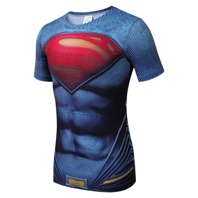 Quick Drying Compression Shirt Breathable Bodybuilding T Shirt Men Motion Tight 3D - Shopy Max