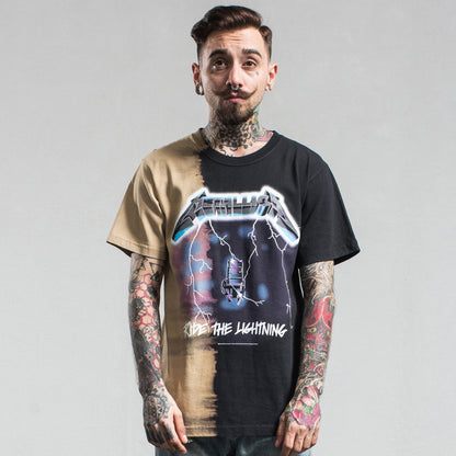 Metallica Rock Band T Shirt Men 2017 Dark Chair Lightning Cotton Short Sleeved