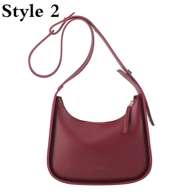 Luxury Crossbody Bags For Women 2021 Leather Lemon Color Shoulder