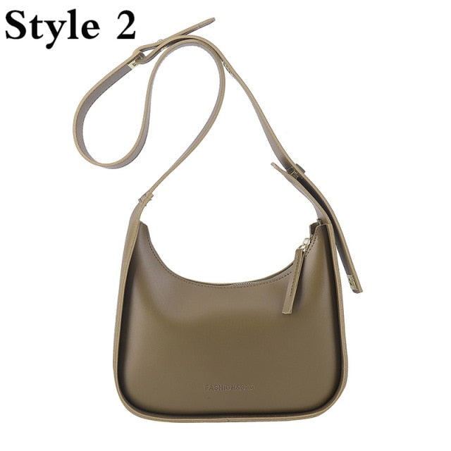 Luxury Crossbody Bags For Women 2021 Leather Lemon Color Shoulder